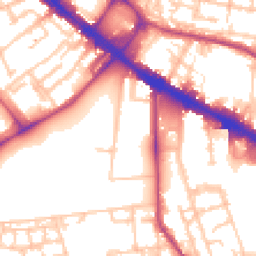 Daytime road noise heatmap for SE5 0HX