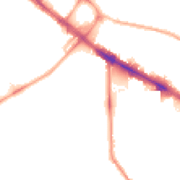 Night-time road noise heatmap for SE5 0HX