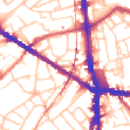 Daytime road noise heatmap for SE5 0JU