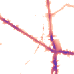 Night-time road noise heatmap for SE5 0JU