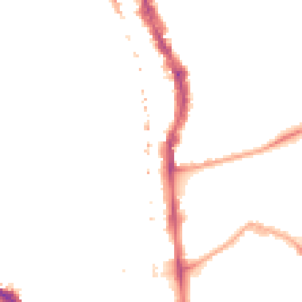 Night-time road noise heatmap for SE5 0NR