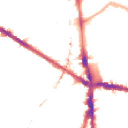 Night-time road noise heatmap for SE5 0TU