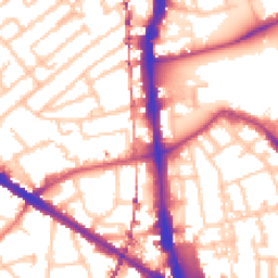 Daytime road noise heatmap for SE5 0UR