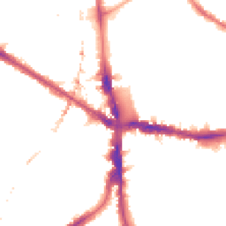 Night-time road noise heatmap for SE5 7AF