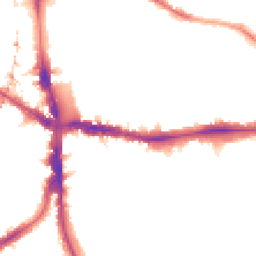 Night-time road noise heatmap for SE5 7AP