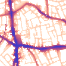 Daytime road noise heatmap for SE5 7AX