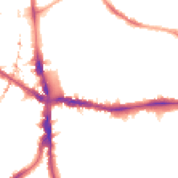 Night-time road noise heatmap for SE5 7DX