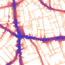 Daytime road noise heatmap for SE5 7EA