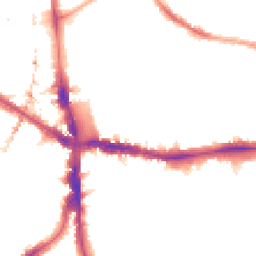 Night-time road noise heatmap for SE5 7EA