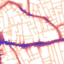 Daytime road noise heatmap for SE5 7FH