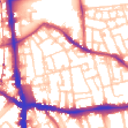 Daytime road noise heatmap for SE5 7FW