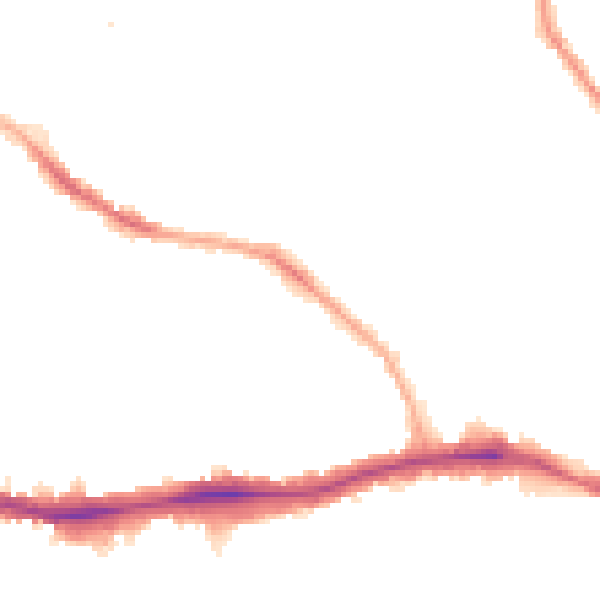 Night-time road noise heatmap for SE5 7HD