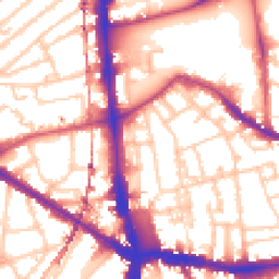 Daytime road noise heatmap for SE5 7HS