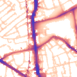 Daytime road noise heatmap for SE5 7LF