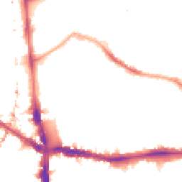 Night-time road noise heatmap for SE5 7QS
