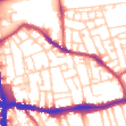 Daytime road noise heatmap for SE5 7SJ