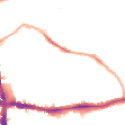 Night-time road noise heatmap for SE5 7SJ