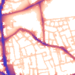 Daytime road noise heatmap for SE5 7SS