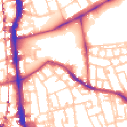 Daytime road noise heatmap for SE5 7SW