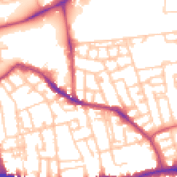 Daytime road noise heatmap for SE5 7TB