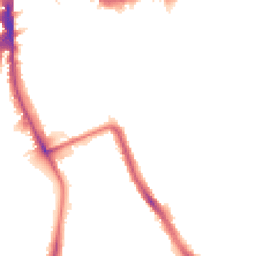 Night-time road noise heatmap for SE5 8BH