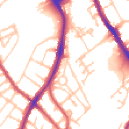 Daytime road noise heatmap for SE5 8HT