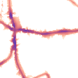 Night-time road noise heatmap for SE5 8JA