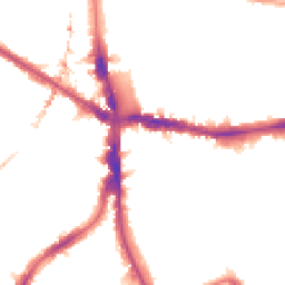 Night-time road noise heatmap for SE5 8QS
