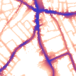 Daytime road noise heatmap for SE5 8RX