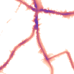 Night-time road noise heatmap for SE5 8RX