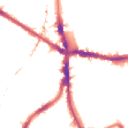 Night-time road noise heatmap for SE5 8RZ
