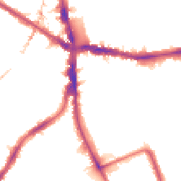 Night-time road noise heatmap for SE5 8SG