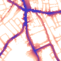 Daytime road noise heatmap for SE5 8SS
