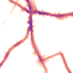 Night-time road noise heatmap for SE5 8SS