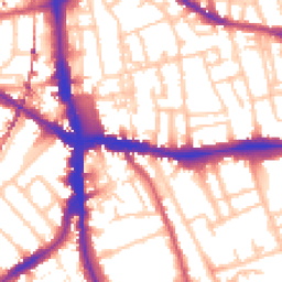 Daytime road noise heatmap for SE5 8TR