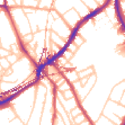 Daytime road noise heatmap for SE5 9AA