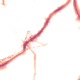 Night-time road noise heatmap for SE5 9AA