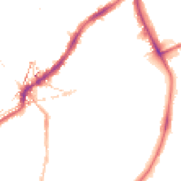 Night-time road noise heatmap for SE5 9AN