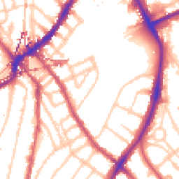 Daytime road noise heatmap for SE5 9AX