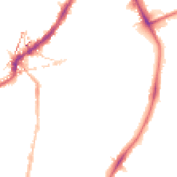Night-time road noise heatmap for SE5 9AX