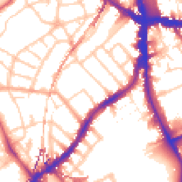 Daytime road noise heatmap for SE5 9BP