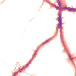 Night-time road noise heatmap for SE5 9BP