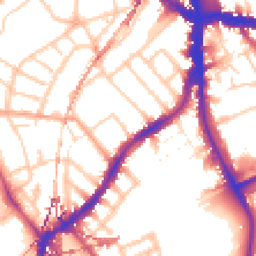 Daytime road noise heatmap for SE5 9BS