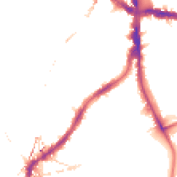 Night-time road noise heatmap for SE5 9BS