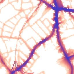 Daytime road noise heatmap for SE5 9BT