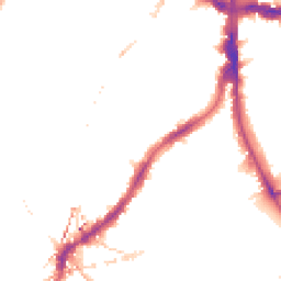Night-time road noise heatmap for SE5 9BZ