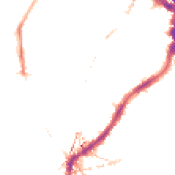Night-time road noise heatmap for SE5 9DY