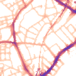 Daytime road noise heatmap for SE5 9HP