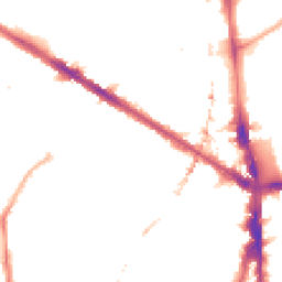 Night-time road noise heatmap for SE5 9LA