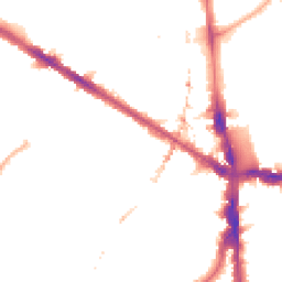 Night-time road noise heatmap for SE5 9LE